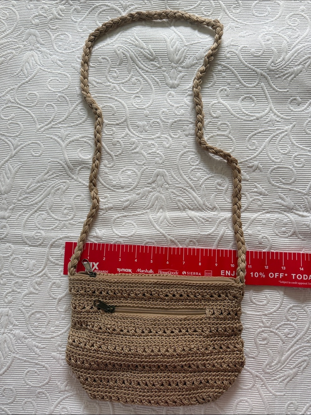 croft & barrow Braided Mini Crossbody Bag in Tan